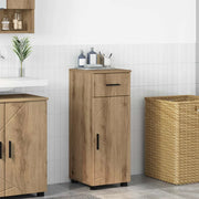 Mobile da Bagno con cassetto Rovere artigianale 30 x 35 x 80 cm