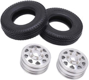 Cinghie di gomma per RC auto - 1/14 Modello - Rilascio stabile - Adattamento per RC auto - Grip forte - Colorazione argento