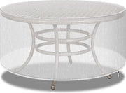 Set di coperture per mobili da giardino trasparenti per esterni, copertura rotonda per tavolo da giardino e sedute - grande, 102 x 71 cm trasparente