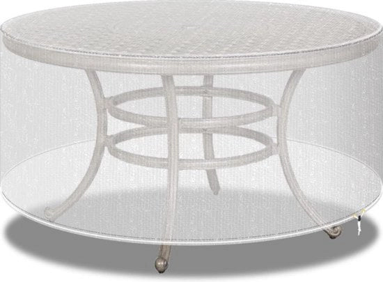 Set di coperture per mobili da giardino trasparenti per esterni, copertura rotonda per tavolo da giardino e sedute - grande, 102 x 71 cm trasparente