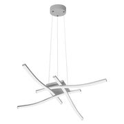 Applique a Sospensione LED Serie Tratti 35W 3150LM Col. Silver
