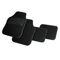 OWIJI Tappetini Auto Moquette Universali Set 4 Pezzi Antiscivolo Abitacolo Sagomabili PVC Impermeabile Ritagliabile Adattabile