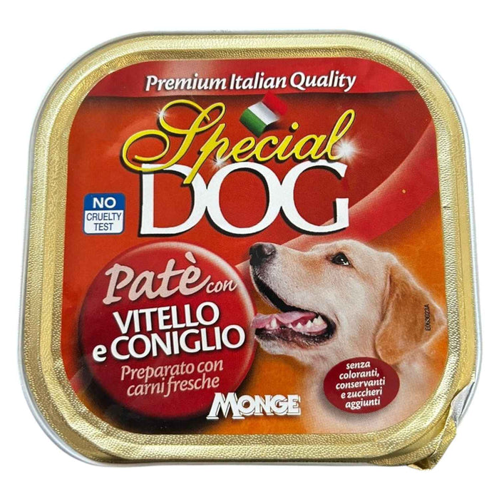 PATE' PER CANI VITELLO E CONIGLIO SPECIAL DOG 300G