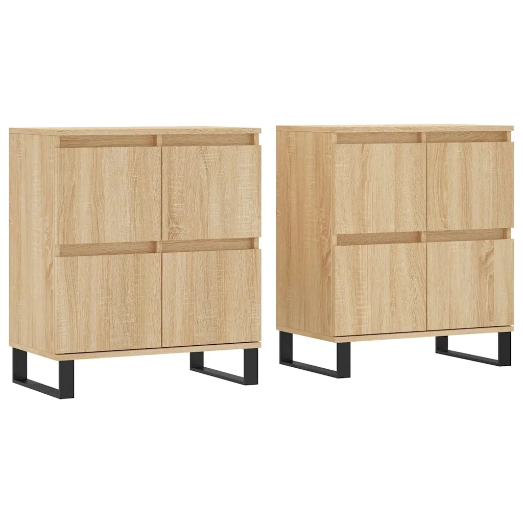 Credenze 2 pz Rovere Sonoma in Legno Multistrato 3190184