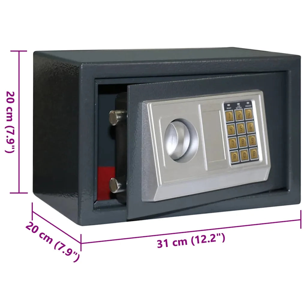 Cassetta di sicurezza digitale Grigio scuro 31 x 20 x 20 cm CFW9417700