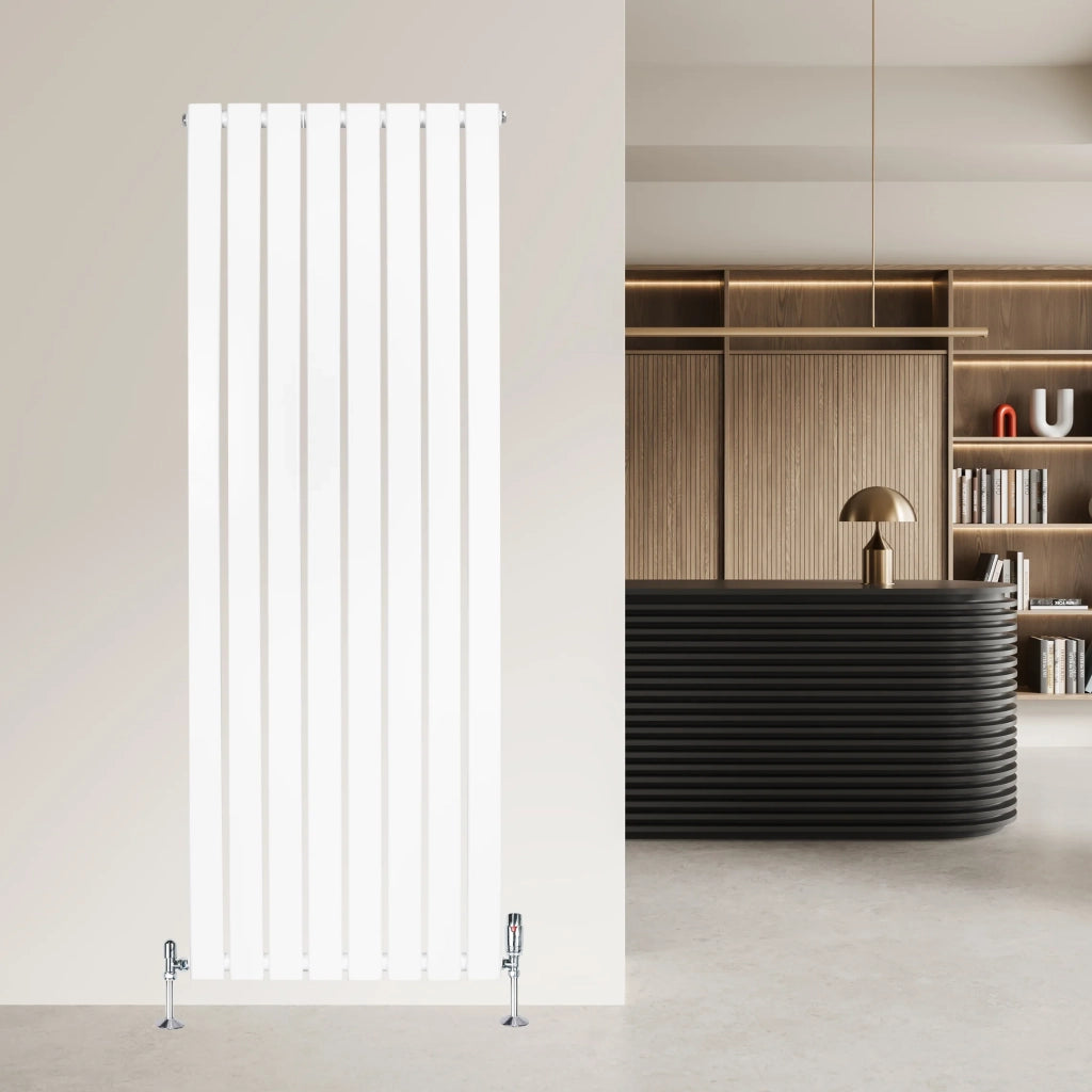 Radiatore Verticale Design Piatto Colonna Singola Bianco 1600x560 mm