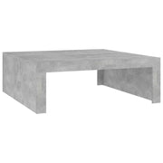 Tavolino da salotto | Tavolino da caff¨¨ | Tavolino da Soggiorno Grigio Cemento 100x100x35 cm Truciolato