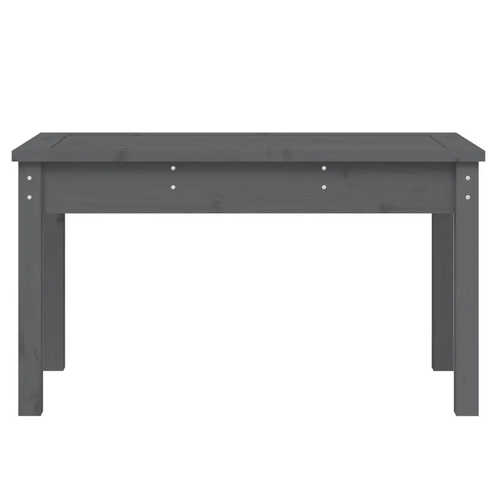 Panca da Giardino Grigia 80x44x45 cm Legno Massello di Pino 823999