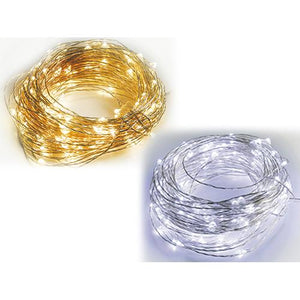 FILI RAME 300 MICRO LED X ESTERNO BIANCO/CALDO