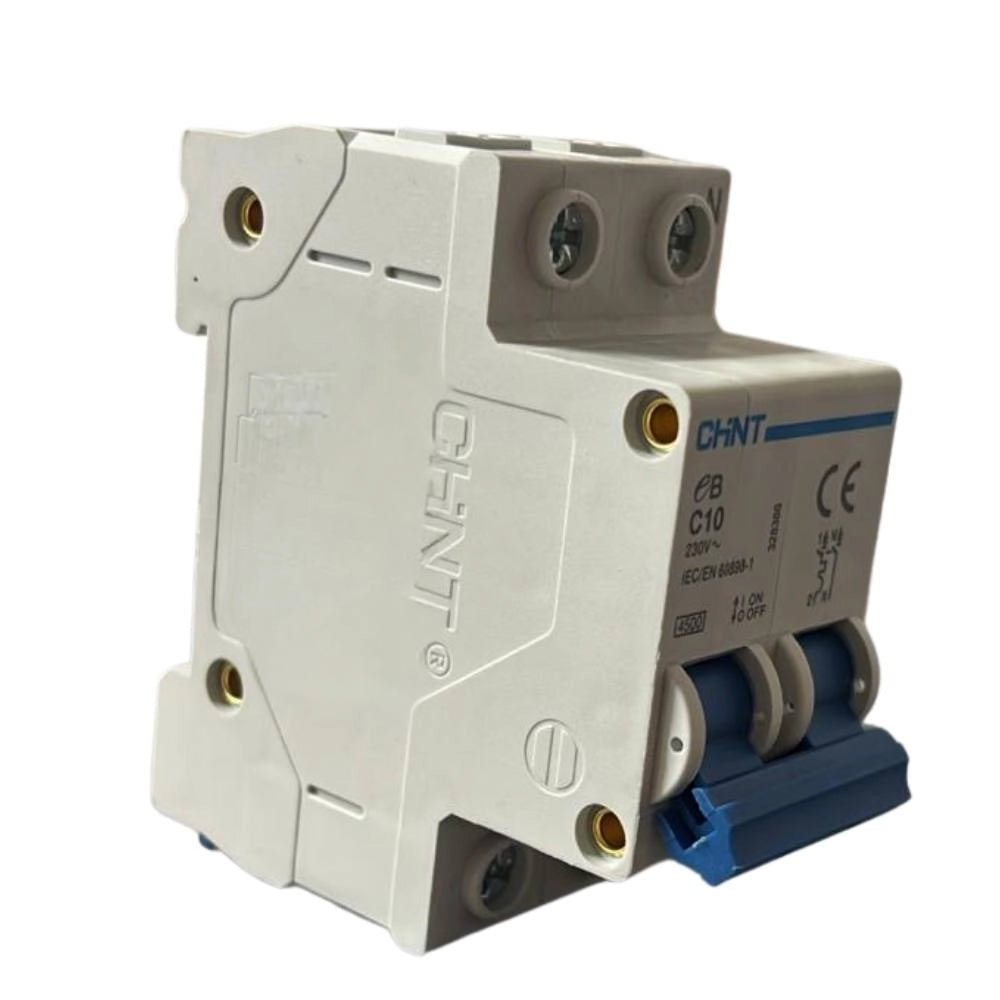 Chint interruttori magnetotermici 1p+n curva c 4,5ka serie eb 2 moduli *** ampere 10 ampere, confezione 1