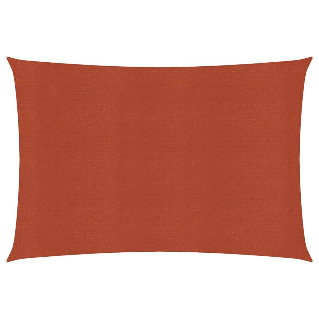 Vela ombreggiante/ombrellone 160 g/m² terracotta 2,5 x 4,5 m HDPE 02_0009339
