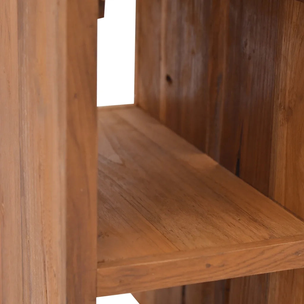Comodino | Armadio da Notte | Mobiletto da notte 20x35x50 cm in Legno Massello di Teak