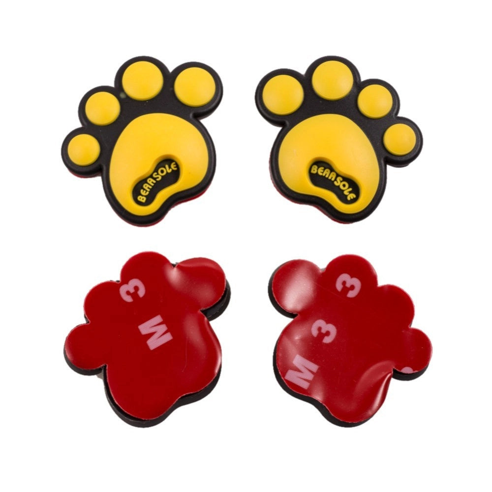 Trade Shop - Adesivo 3d Decorazione Decalcomanie Per Auto Sticker 4 Pz Zampe Cane Cucciolo -