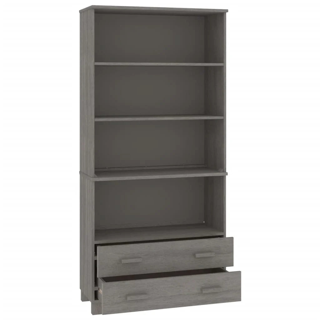 Buffet credenza cassettiera armadio mobile contenitore organizer cucina soggiorno salotto legno massello di pino grigio chiaro 02_0032142