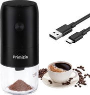 Caffettiera elettrica ricaricabile con regolazione della macinazione e lavorazione ceramica - Nero