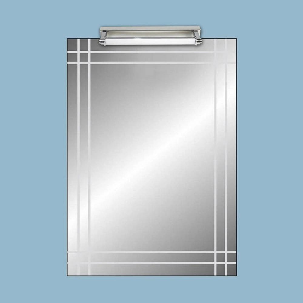 Trade Shop - Applique Led Lampada Da Specchio Lineare 7 Watt 45cm Bagno Luce 4000k 6500k F02 -