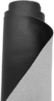 Tessuto imitazione legno con struttura imitazione legno, impermeabile, corredato, venduto per metro - 200 cm x 140 cm (nero)