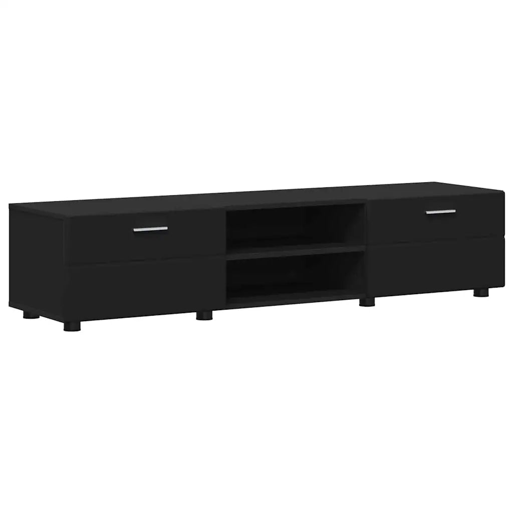 Set mobile TV con cassetto FLORIN 3 pcs Nero Legno multistrato