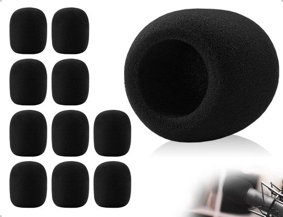 10 pezzi di copricapo per microfono - filtri pop per karaoke e spettacoli lavabili