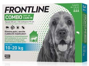 FRONTLINE COMBO PER CANI MEDI  in confezione da 3 pipette    FRONTLINE
