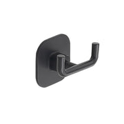 Gancio Appendiabiti Doppio a Parete Teide Accessori Bagno Gedy Color: Nero opaco