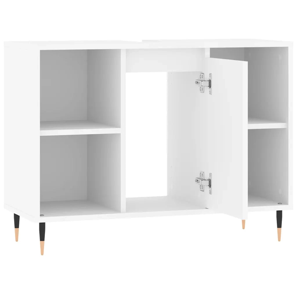 Mobile da Bagno | Armadio da bagno Bianco 80x33x60 cm in Legno Multistrato