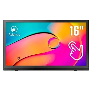 Monitor atlantis touch led 15,6 wide a05-t16a-vhm 1920x1080 15ms 255/204 cd/m² 700:1 (10m:1) vesa mm vga hdmi 10 tocchi