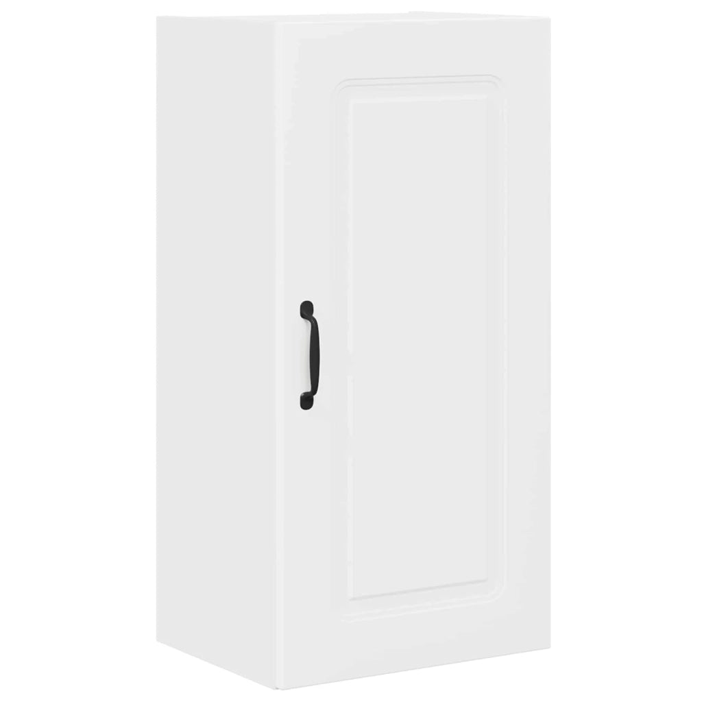 Mobile da cucina rettangolare dal design moderno contenitore 40 x 31 x 80 cm legno composito bianco 02_0053703