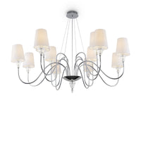 Lampadario Modern in Metallo Florero Cromo