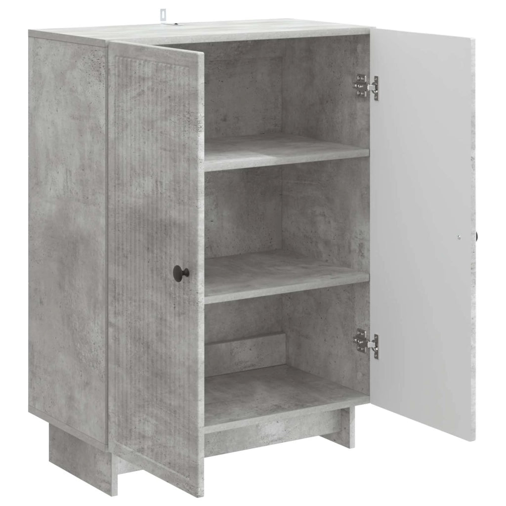 Credenza Grigio Cemento 66 x 34,5 x 90 cm Legno ingegnerizzato