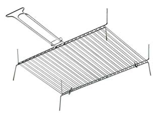 GRIGLIA DOPPIA A BARRE VERTICALI  cm.30x45