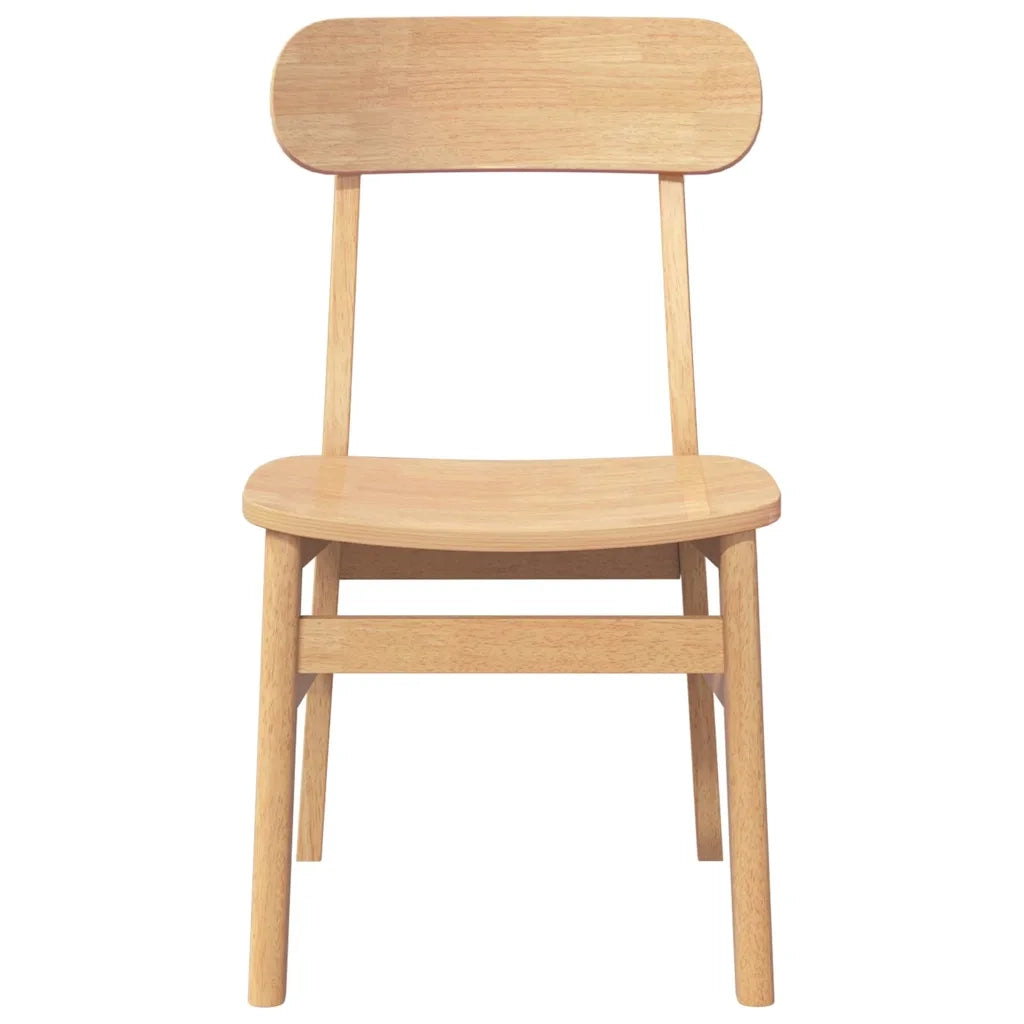 Sedie da Pranzo 2 pz in Legno Massello di Hevea 4102438