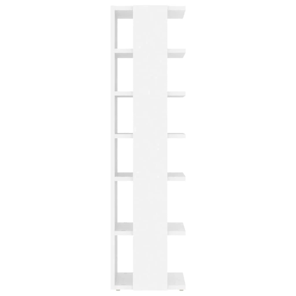 Scarpiere mobiletto portascarpe mobile per ingresso corridoio soggiorno set da 2 27,5 x 27 x 102 cm legno ingegnerizzato bianco 02_0022124