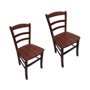 Set 2 sedie campagnola in legno seduta legno (592) - Mobili 2G
