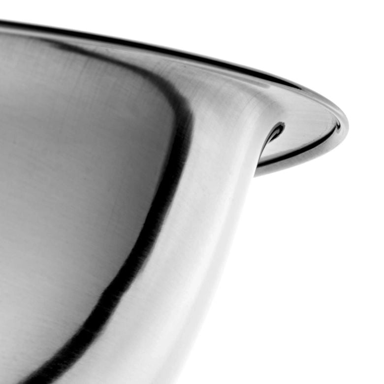 Ciotola da cucina KADAX rotonda in acciaio inox da 18 cm per insalate e cottura