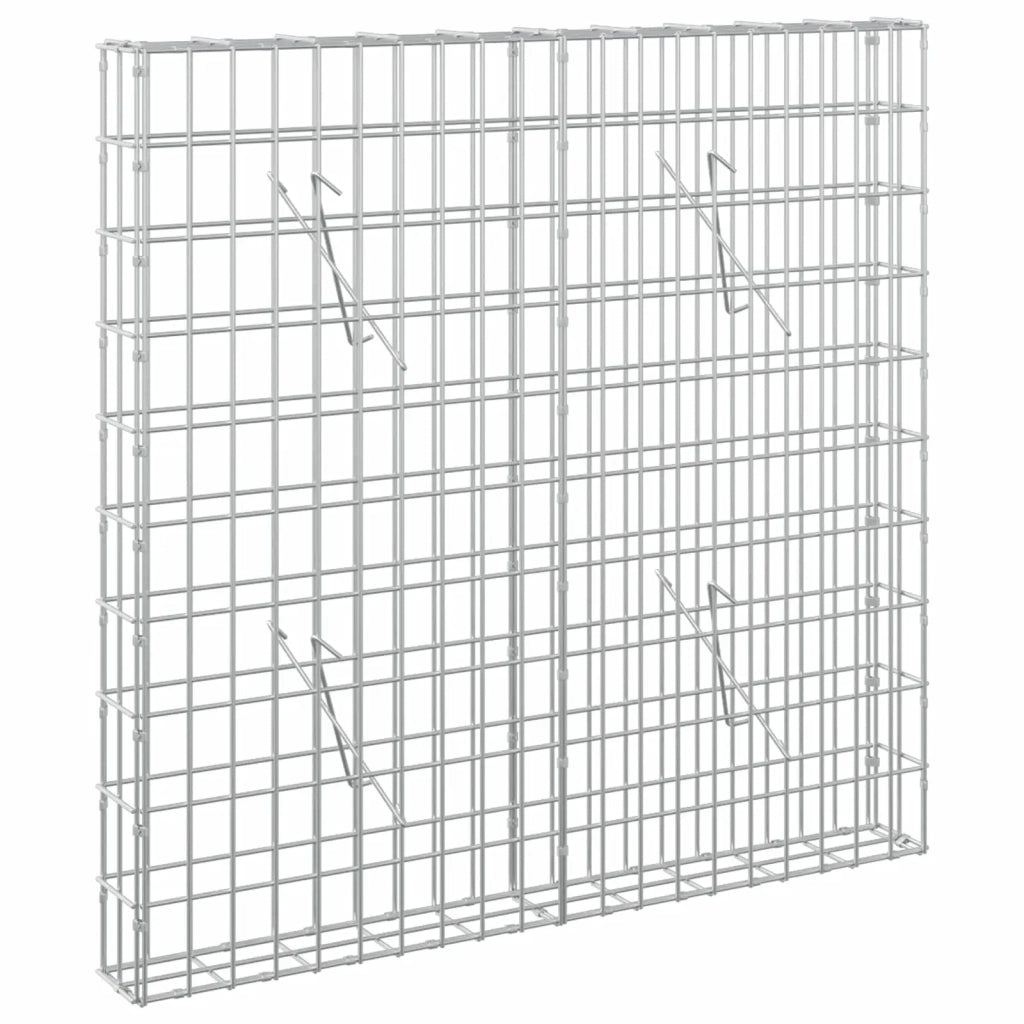 Gabione con Filo da 5 mm e Rete da 5x10 cm 100x10x100 cm 3464444