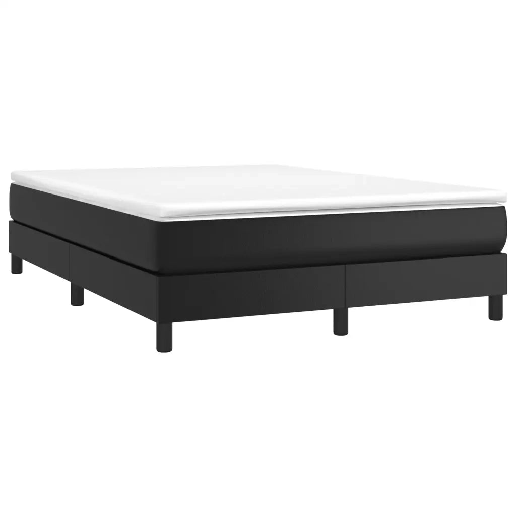 Struttura Letto a Rete a Molle Nero 140x190 cm in Similpelle 3120694