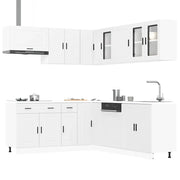 Set Mobili da Cucina 11 pz Porto Bianchi Legno Multistrato 3314931