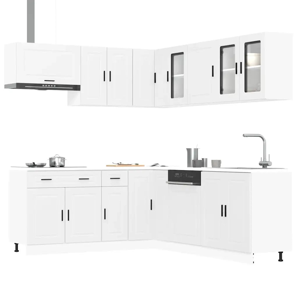 Set Mobili da Cucina 11 pz Porto Bianchi Legno Multistrato 3314931