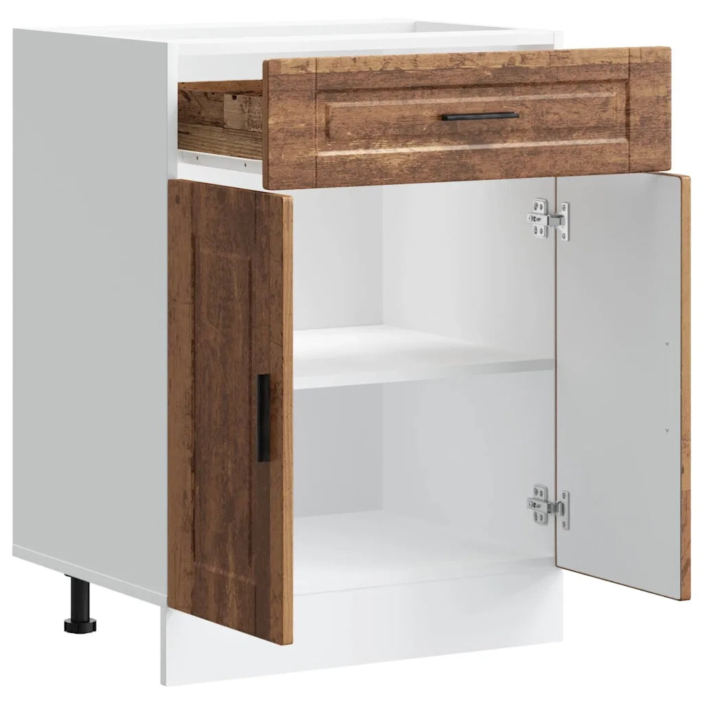Pensile da cucina | Base da Cucina Porto Legno Antico in Legno Multistrato