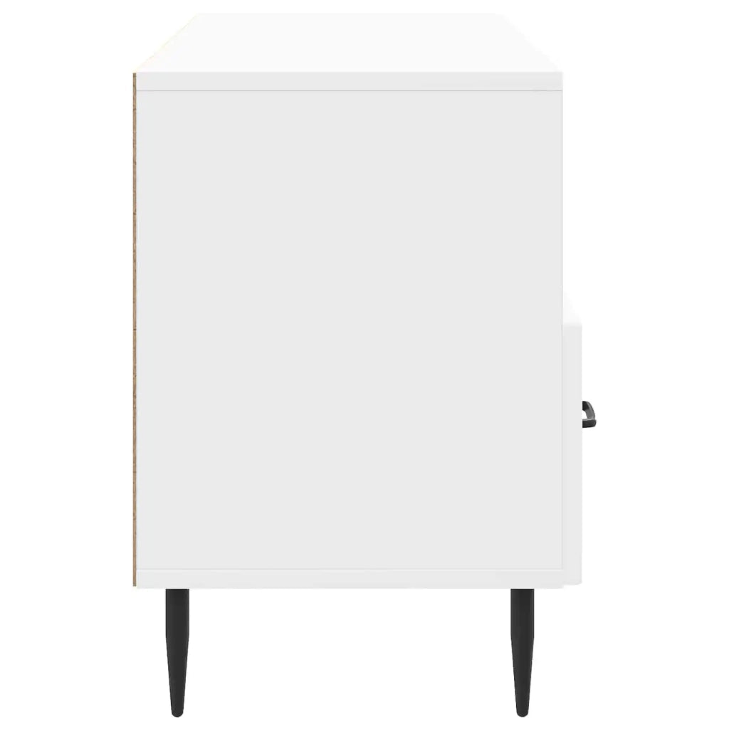Mobile TV Bianco Lucido 102 x 34,5 x 50 cm Legno ingegnerizzato