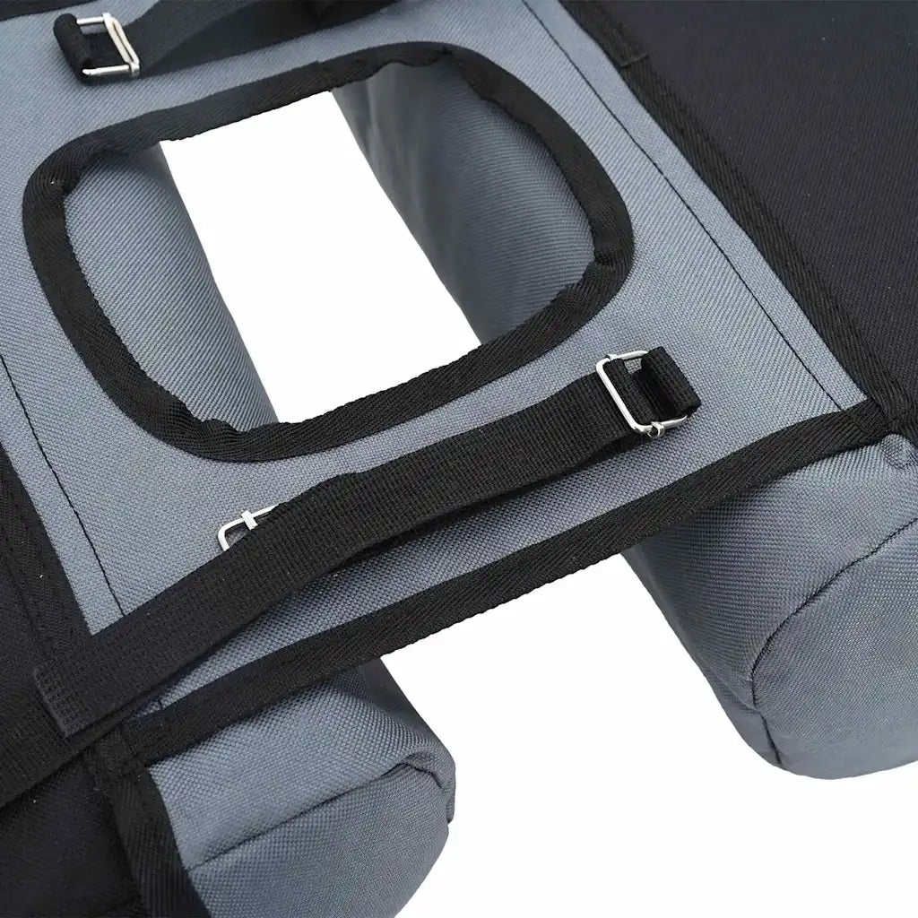 Borsa per biciclette Grigio e Nero 31.5 x 15.5 x 40 cm CFW3695080