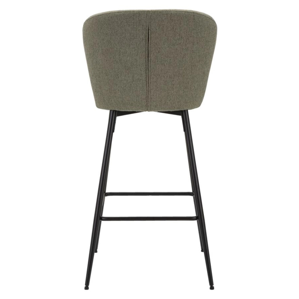 Set di 2 Sgabelli Alti VKH433, Verde, Metallo, 52x59x108 cm