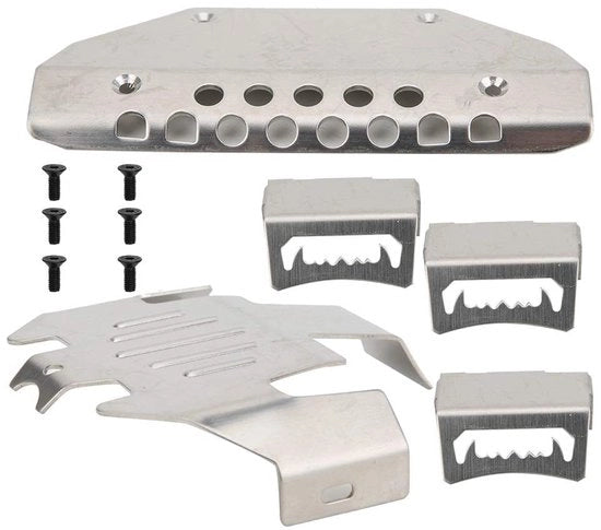 Protezione sottoscocca a 5 pezzi in acciaio inossidabile - Diametro 1,5 mm - Adatto per Traxxas G63 - Protezione del telaio