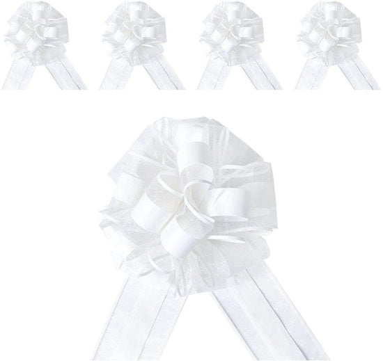 Decorazioni per Matrimonio 5 Pezzi - Decorazione Curva - Confezione di Regalo - Decorazione per Feste - Accessori per Tavola da Sposi - Plastica 15x20 Cm