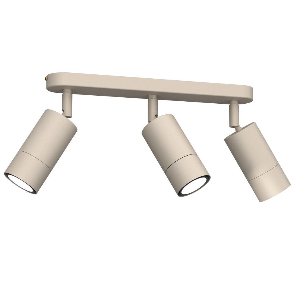 Plafoniera 3 faretti orientabili crema GU10 Link Luminex