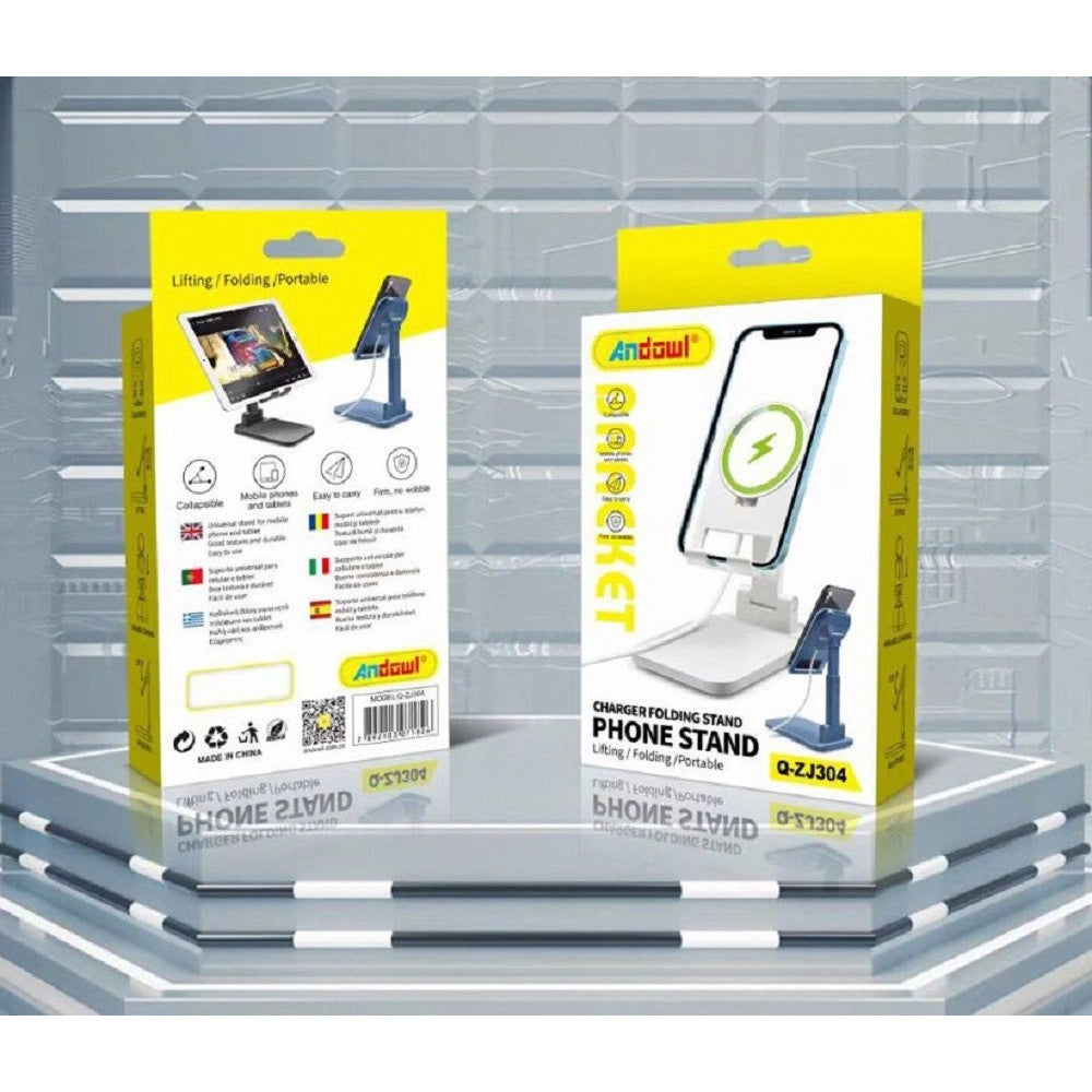 Trade Shop - Supporto Portacellulare Universale Regolabile Per Tablet Telefono Tavolo Q-zj304 -