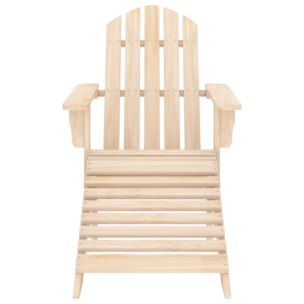 Sedia Adirondack con Poggiapiedi e Tavolo Massello di Abete 315932
