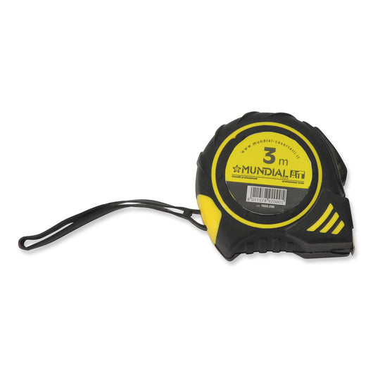 FLESSOMETRO METRO 3mtx16mm ESTENSIBILE GOMMATO MUNDIAL 1820.030