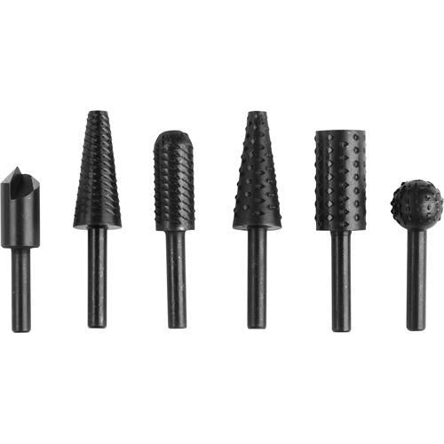 MAURER 7040100 Set di frese rotanti per metallo e legno, 6 pezzi per trapano/fresatrice